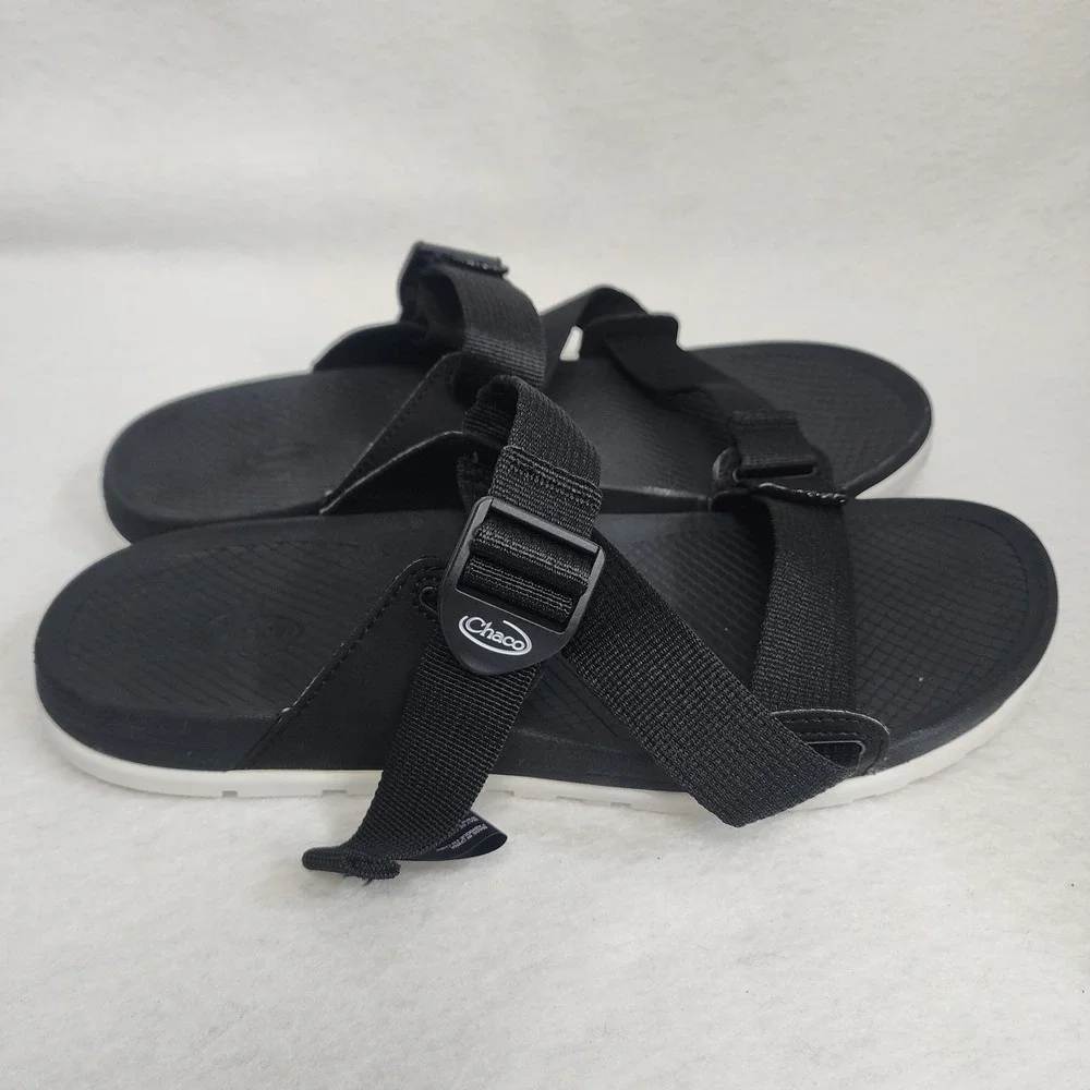 Chaco Lowdown JCH107854 Womens US 10 Sandals Black Adjustable Slip On Slide